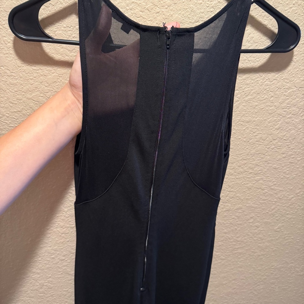 Fashion Nova Black V-Neck Mesh Dress - Picture 9 of 9
